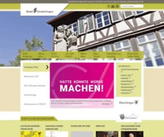 Sindelfingen.de(Stadt Sindelfingen) Screenshot