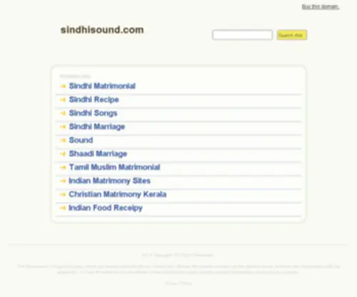 Sindhisound.com(sindhisound) Screenshot