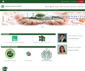 Sindhpnd.gov.pk(P&D, GoS) Screenshot