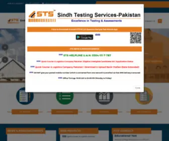 Sindhtestingservice.org(Sindh Testing Service) Screenshot