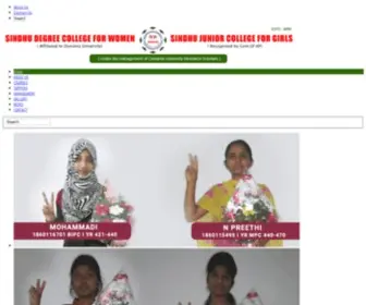 Sindhucollege.com(Sindhu Educational) Screenshot