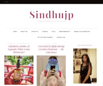 Sindhujp.com(Makeup & Beauty Blog) Screenshot