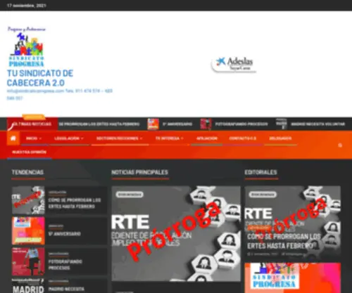 Sindicato-Progresa.com(TU SINDICATO DE CABECERA) Screenshot