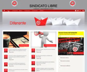 Sindicatolibre.com(Sindicato Libre de Correos y Telecomunicaciones) Screenshot