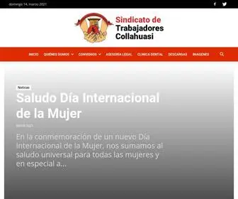 Sindicatotrabajadorescollahuasi.cl(Sindicato Trabajadores Collahuasi) Screenshot