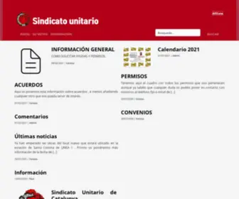 Sindicatounitario.org(Sindicato Unitario) Screenshot