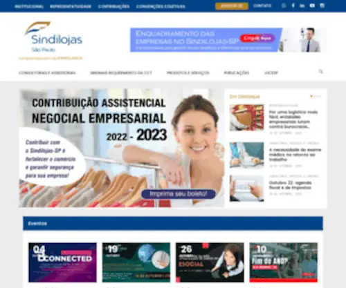 Sindilojas-SP.com.br(Sindicato dos Lojistas do Comércio de São Paulo) Screenshot