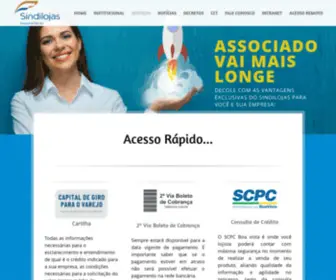 Sindilojasbg.com.br(Sindilojas Regional Bento) Screenshot