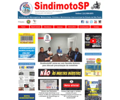 Sindimotosp.com.br(Sindimotosp) Screenshot