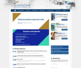 Sindinformatica.com.br(Sindinformática) Screenshot