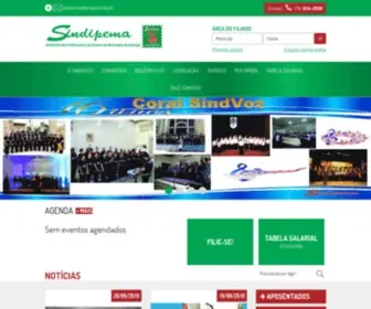 Sindipema.org.br(Sindicato dos Profissionais do Ensino do Município de Aracaju) Screenshot
