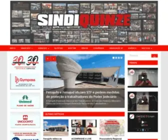 Sindiquinze.org.br(Sindicato dos Servidores P) Screenshot