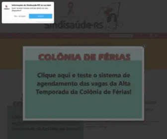 Sindisaude.org.br(Sindisaúde/RS) Screenshot
