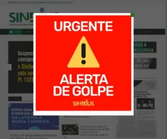 Sindjusdf.org.br(SINDICATO SERV JUDIC E MINIST PUBLICO DF) Screenshot