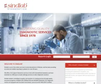 Sindlab.com.pk(Providing Accurate & Reliable Reporting) Screenshot