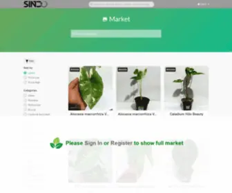 Sindomall.com(The Largest Plant Nursery) Screenshot