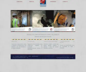 Sindsa.com.mx(Servicios Industriales y Aplicaciones) Screenshot