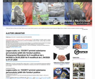 Sindunipol.ro(Sindicatul Național UNIUNEA POLIȚIȘTILOR) Screenshot