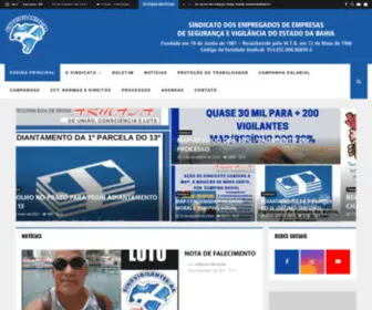 Sindvigilantes.org.br(SINDICATO DOS EMPREGADOS DE EMPRESAS DE SEGURANÇA E VIGILÂNCIA DO ESTADO DA BAHIA) Screenshot