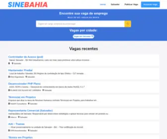 Sinebahia.com.br(Noticias e Informações sobre Emprego) Screenshot