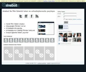 Sinebot.com(Film listenizi tutun ve arkadaşlarınızla paylaşın) Screenshot