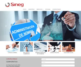 Sineg.mx(OUTSOURCING DE PERSONAL) Screenshot