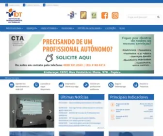 Sineidt.org.br(Instituto de Desenvolvimento do Trabalho) Screenshot