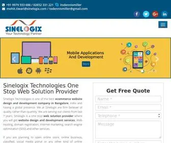 Sinelogix.com(ECommerce Website Developer Bangalore) Screenshot