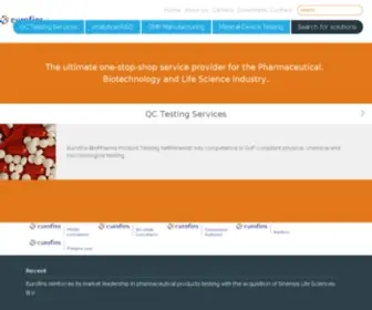 Sinensislifesciences.com(Eurofins BioPharma Product Testing Netherlands) Screenshot