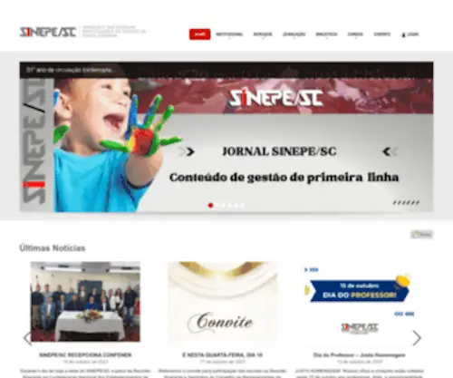 Sinepe-SC.org.br(Sindicato das Escolas Particulares do Estado de Santa Catarina) Screenshot
