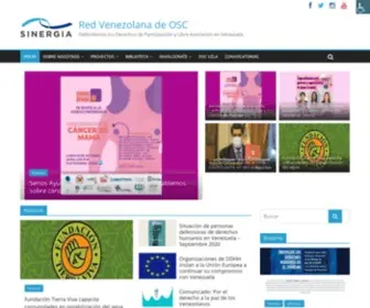 Sinergia.org.ve(Red Venezolana de OSC) Screenshot