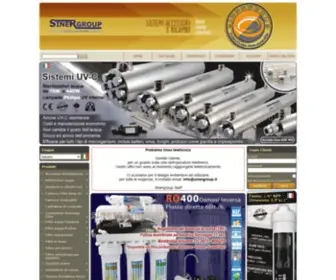 Sinergroup.net(Reverse osmosis) Screenshot