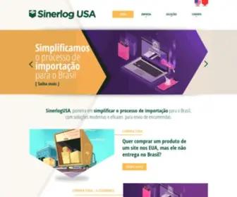 Sinerlogusa.com.br(Sinerlog USA) Screenshot