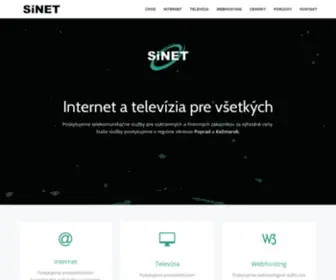 Sinet.sk(SiNET Network Provider) Screenshot