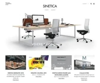 Sineticaindustries.com(Arredo per ufficio diventa smart) Screenshot