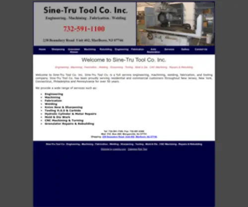 Sinetrutool.com(Sine-Tru Tool Co) Screenshot