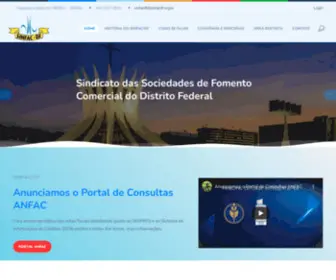 SinfaCDF.org.br(Sinfac/DF Sindicato das Sociedades de Fomento Comercial do Distrito Federal) Screenshot