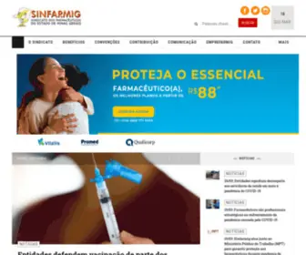 Sinfarmig.org.br(Sindicato dos Farmacêuticos do estado de Minas Gerais) Screenshot