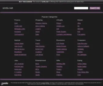 Sinfo.net(A tough and brilliant name ready for business. Perfect for business ideas like a blog) Screenshot