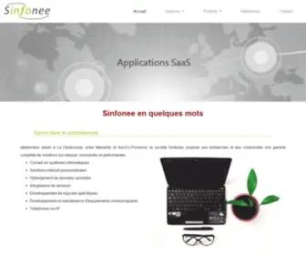 Sinfonee.fr(Solutions informatiques et innovation) Screenshot