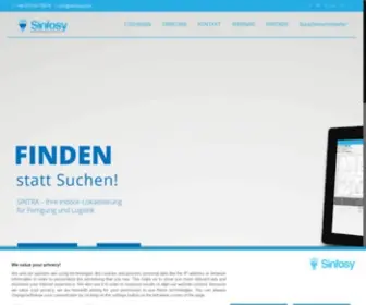 Sinfosy.com(Industrie 4.0 Standardlösungen) Screenshot