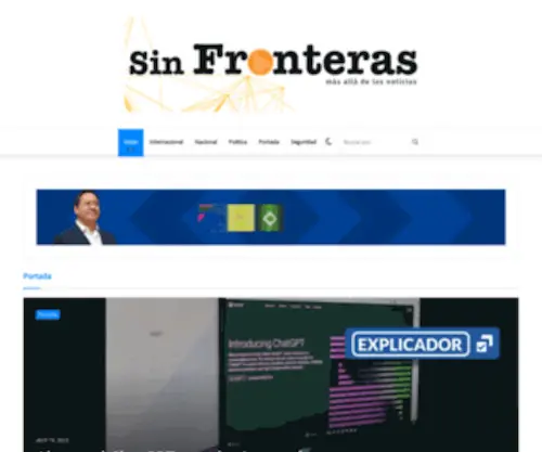 Sinfronteras.com.bo(Noticias Sin Fronteras) Screenshot