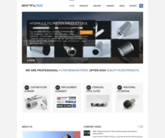 Sinftfilter.com(Stainless steel filter element & Hebei Sinft Filter Co) Screenshot