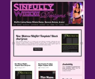 Sinfullywickeddesigns.com(Sinfullywickeddesigns) Screenshot