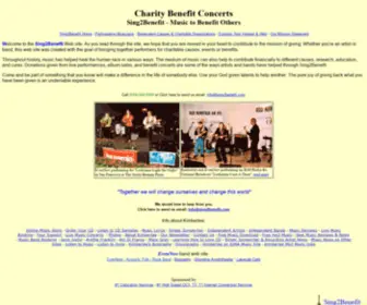 Sing2Benefit.com(Charity Benefit Concerts) Screenshot