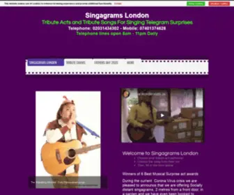 Singagramslondon.co.uk(Singagrams London) Screenshot