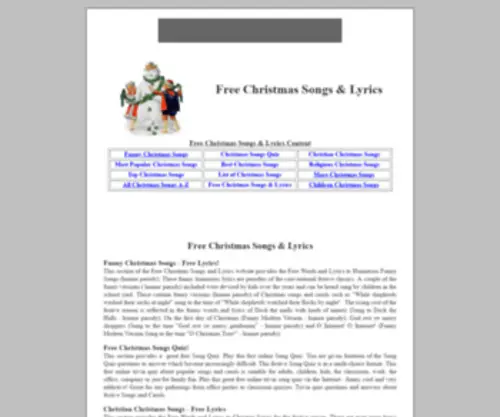 Singalongfestivetunes.com(Free Christmas Songs and Lyrics) Screenshot