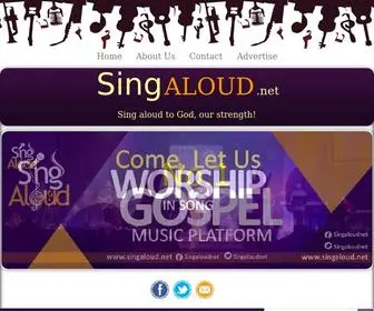 Singaloud.net(Listen to Gospel Music and Christian Radio Stations) Screenshot