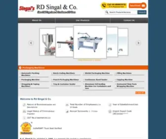 Singalpack.com(Rd Singal & Co) Screenshot