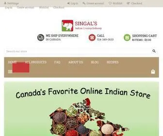 Singals.ca(Indian Grocery Store) Screenshot